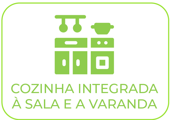 Sala Integrada à cozinha