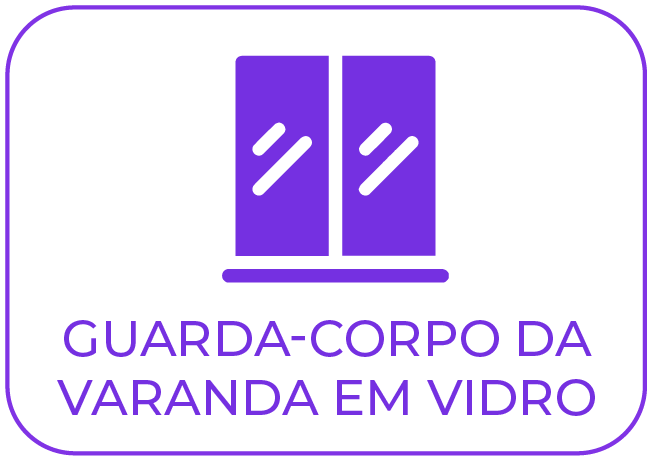 Guarda-corpo da varanda em vidro