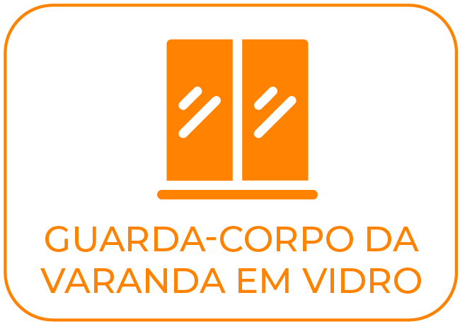 Guarda-corpo da varanda em vidro