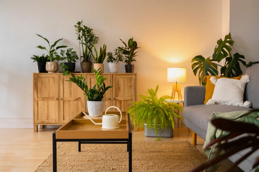 plantas para sala de estar apartamento com paisagismo stanza